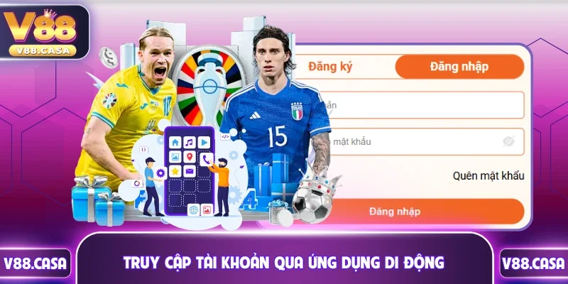 Truy cập tài khoản cá nhân qua ứng dụng di động